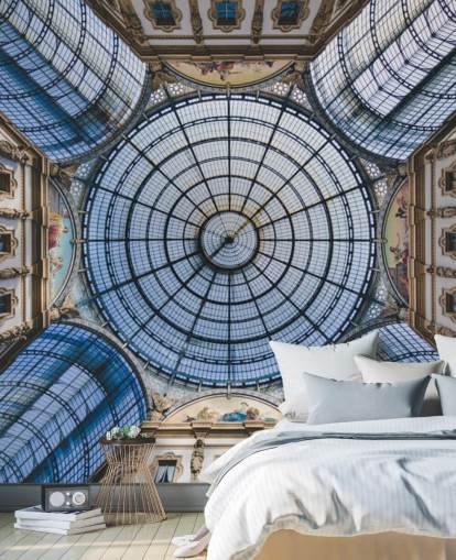 view of milan gallery ceiling wallpaper