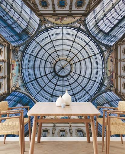 carta da parati del soffitto della galleria di milano