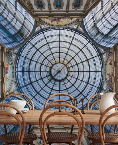 utsikt over milan galleri tak tapet utsikt over milan galleri tak tapet