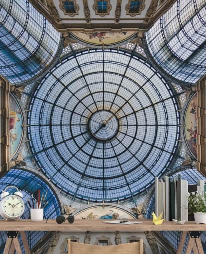 näkymä milan galleria katto tapetti