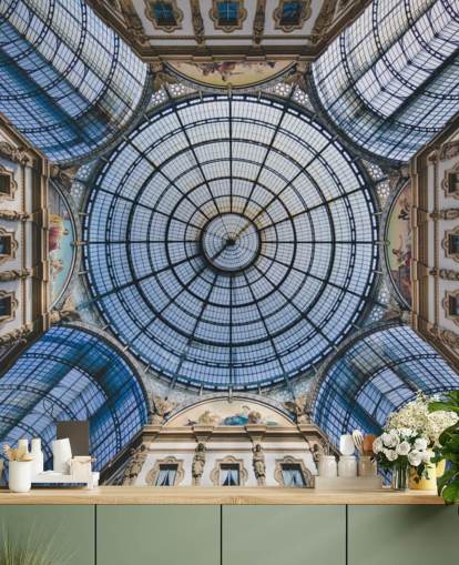 view of milan gallery ceiling wallpaper