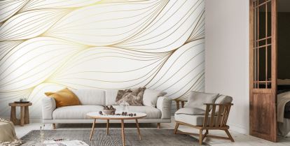 Luxury Gold line art wallpaper. Wall art background design for home decor  wallpaper print cover... | Wallsauce US