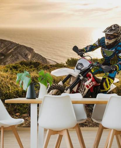 murale personalizzabile per motociclista fuoristrada chiamato Enduro Biker murale personalizzabile per motociclista fuoristrada chiamato Enduro Biker