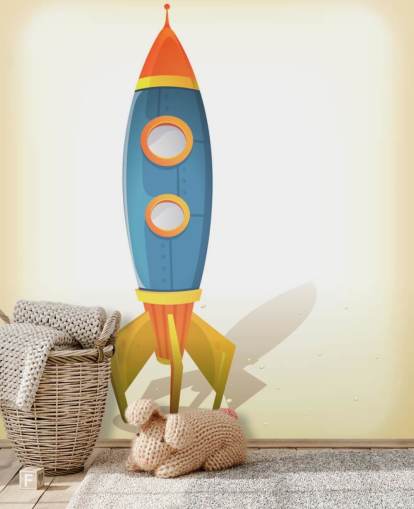 Cartoon Rocket Wallpaper