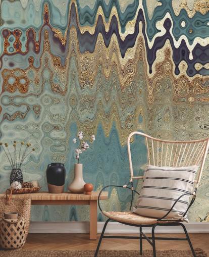 abstract geode behang