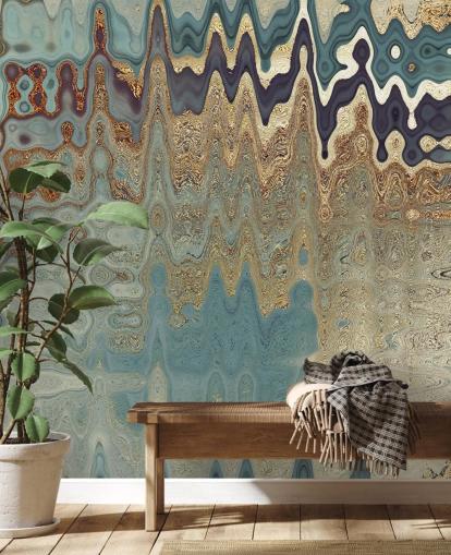 abstract geode behang