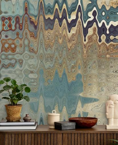 abstrakt geode tapet