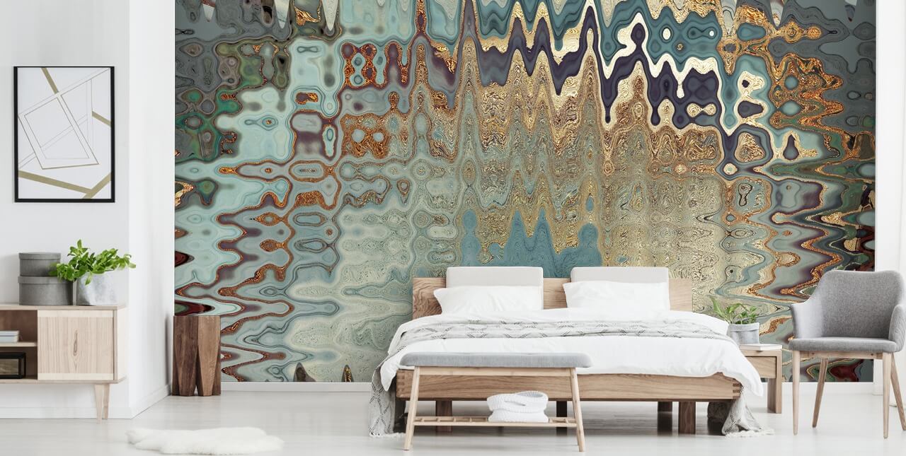 abstrakt geode tapet