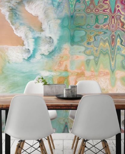 pastel abstract beach wallpaper