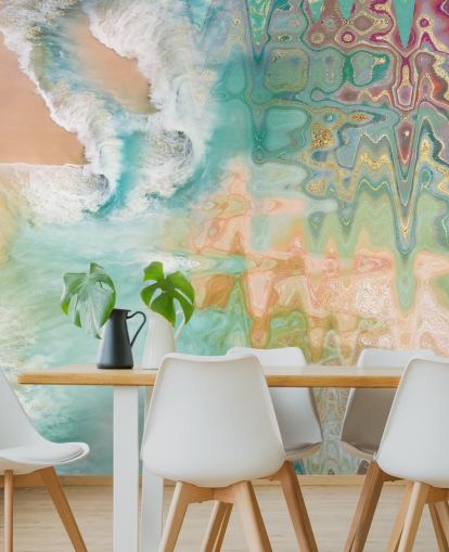 pastel abstract beach wallpaper