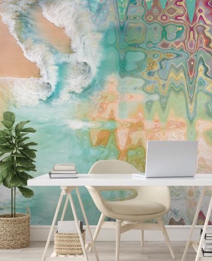 papel de parede abstrato pastel praia papel de parede abstrato pastel praia