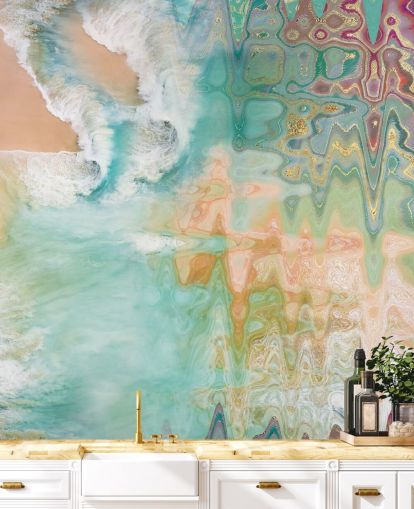 pastel abstract beach wallpaper pastel abstract beach wallpaper