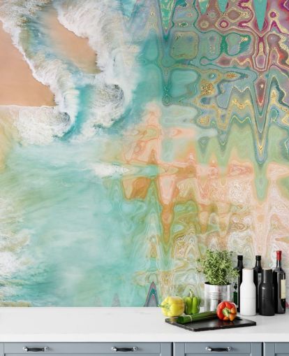 pastellfarben abstrakt strand