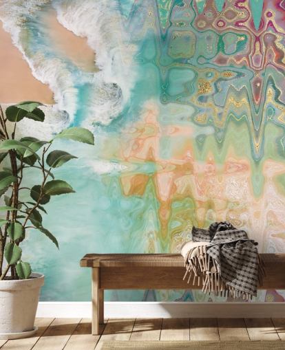 pastellfarben abstrakt strand