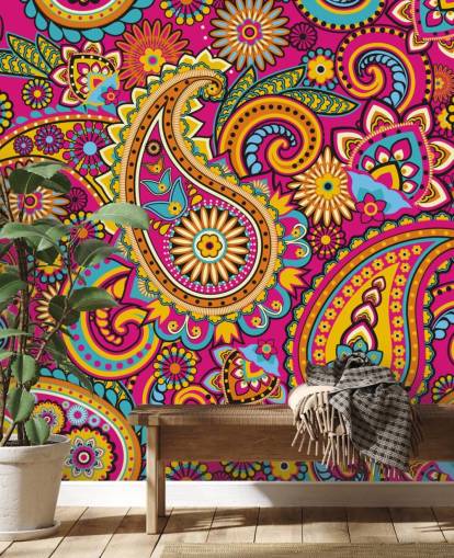 Orange og Pink Mønster Pink Baggrund Orange og Pink Mønster Pink Baggrund