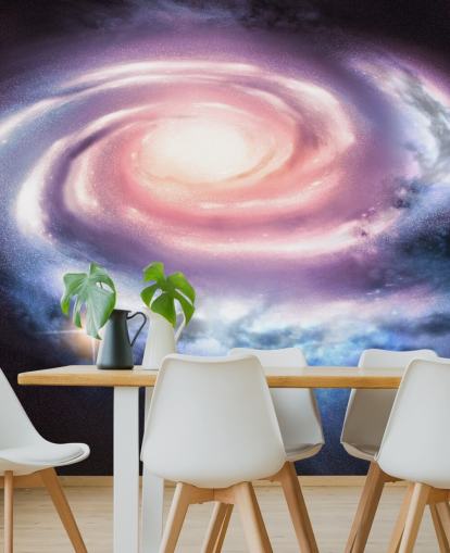 purple and pink spiral galaxy wallpaper