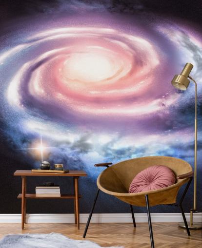 lilla og rosa spiral galakse tapet lilla og rosa spiral galakse tapet