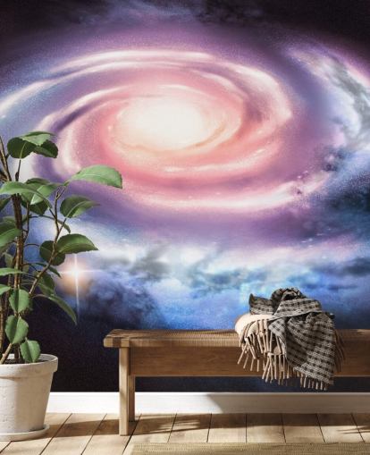 purple and pink spiral galaxy wallpaper