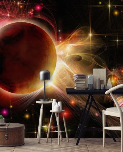 Double Sunset Behang