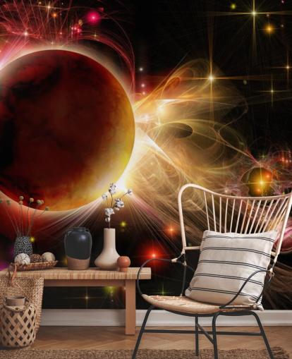 Papel pintado de doble atardecer