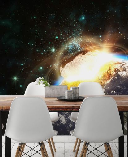 Asteroid Impact from Space Wall Mural