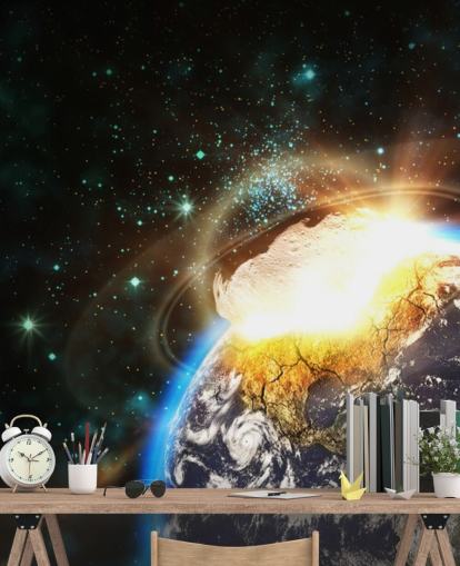 Asteroid Impact from Space Wall Mural