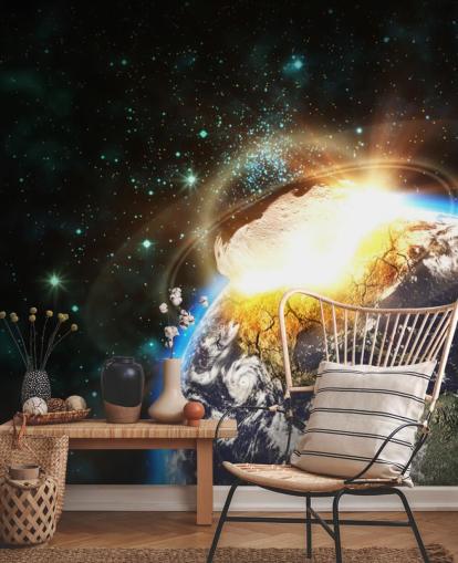 Asteroid Impact from Space Wall Mural