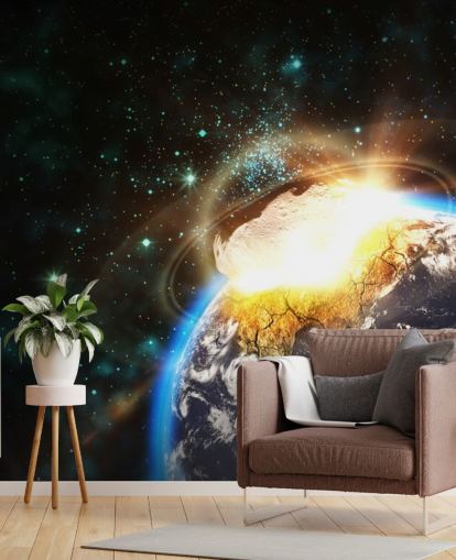 Asteroid Impact from Space Wall Mural