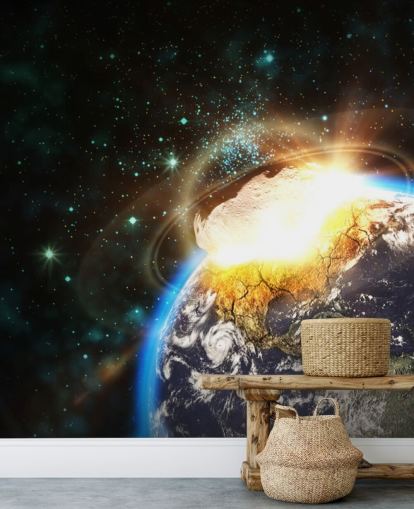 Asteroid Impact from Space Wall Mural