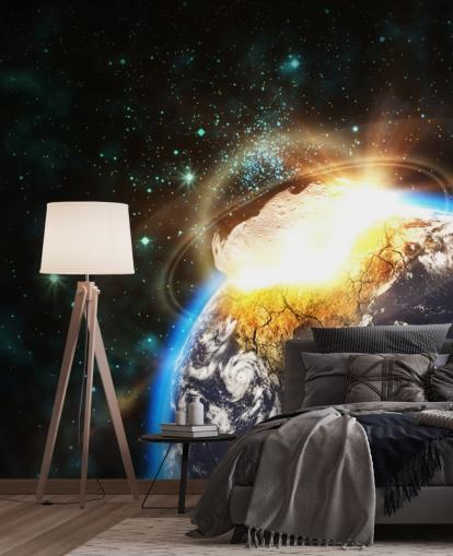 Asteroid Impact from Space Wall Mural