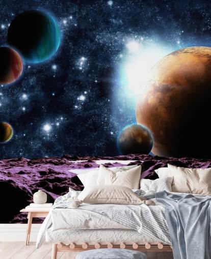 Pianeti astratti con acqua Carta da parati Planet Pianeti astratti con acqua Carta da parati Planet