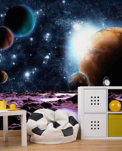 Abstrakte planeter med vann Planet Bakgrunn Abstrakte planeter med vann Planet Bakgrunn