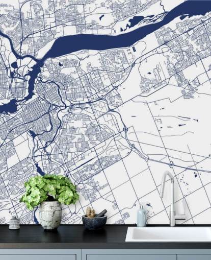 ottawa blue and white digital map wallpaper