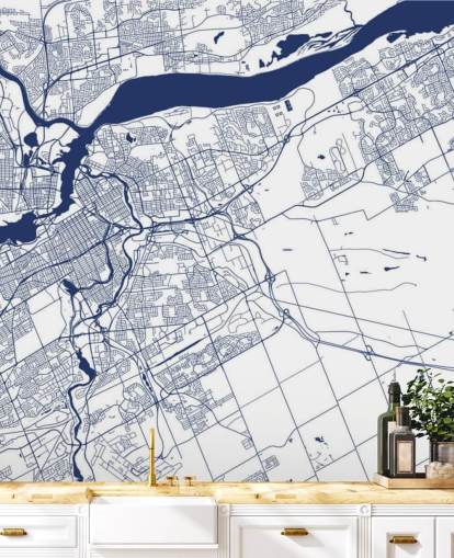 fond d'écran carte numérique bleu et blanc ottawa