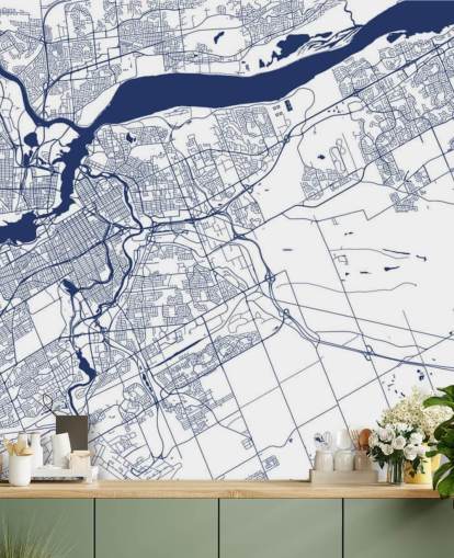 ottawa blue and white digital map wallpaper