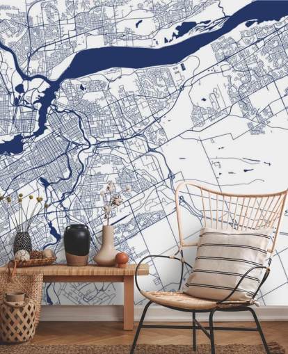 fondo de pantalla de mapa digital azul y blanco de ottawa