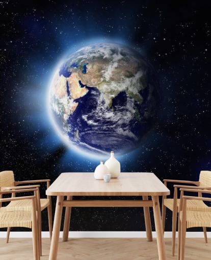 Decorazione murale con luce terrestre Decorazione murale con luce terrestre