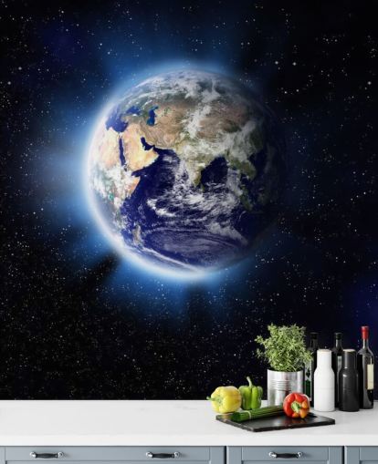 Earth Lys Veggmaleri