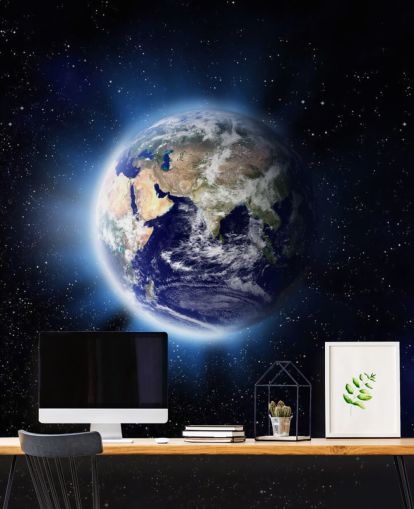 Decorazione murale con luce terrestre Decorazione murale con luce terrestre