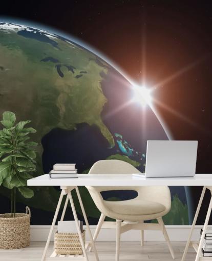 North America from Space Wall Mural