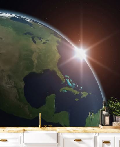 North America from Space Wall Mural