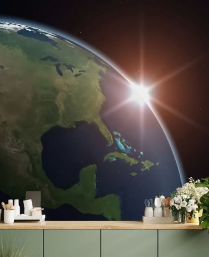 North America from Space Wall Mural