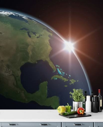 North America from Space Wall Mural