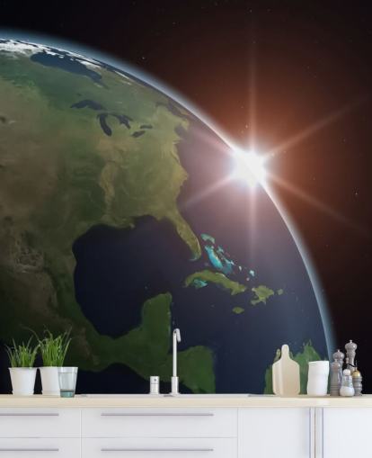 North America from Space Wall Mural