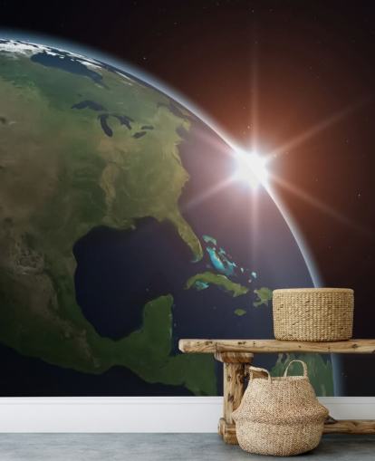 North America from Space Wall Mural North America from Space Wall Mural