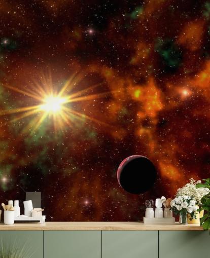 Decorazione murale con stelle Decorazione murale con stelle