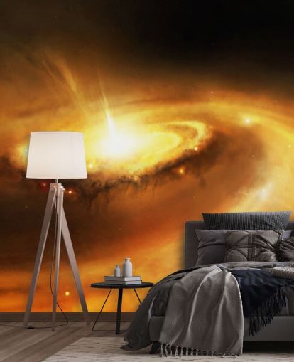 Galaxy Core in Space Wallpaper