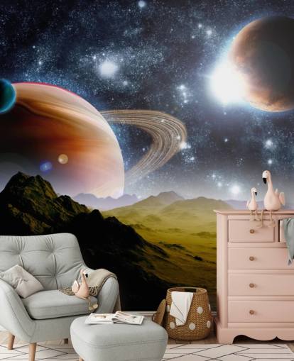 Deep Space Concept Väggmålning