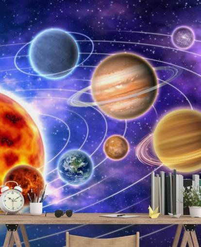 Mural de pared Planetas en órbita