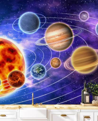 Mural de pared Planetas en órbita Mural de pared Planetas en órbita